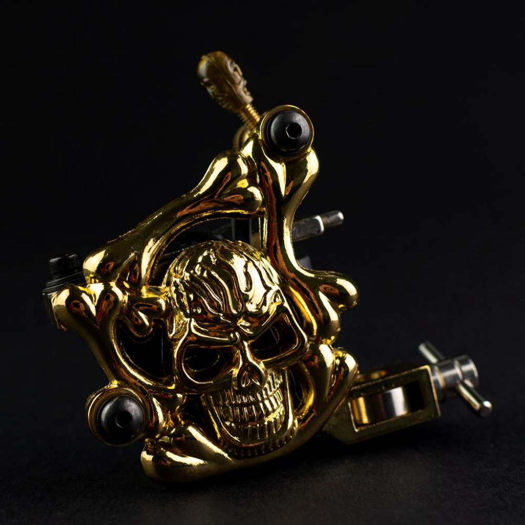 Tekercses Tetoválógép - Gold Skull