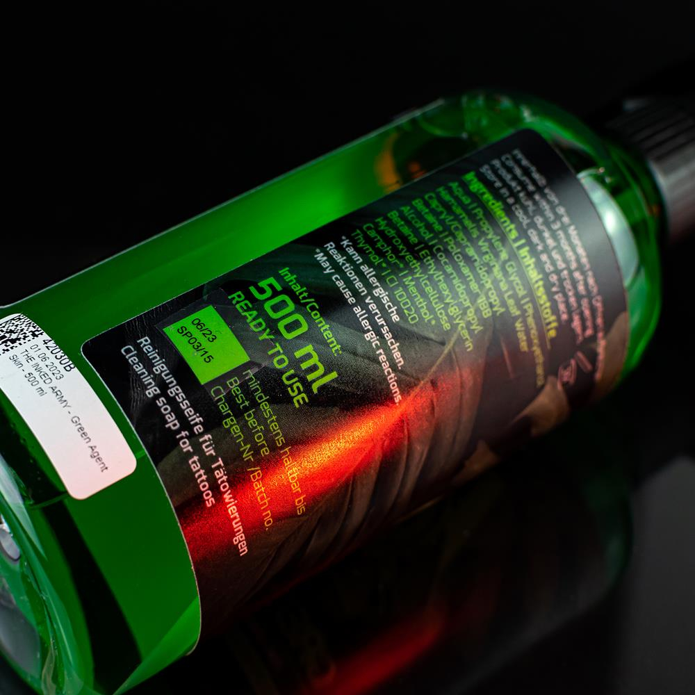 Green Agent Skin Bőrtisztító folyadék (500 ml) - The Inked Army