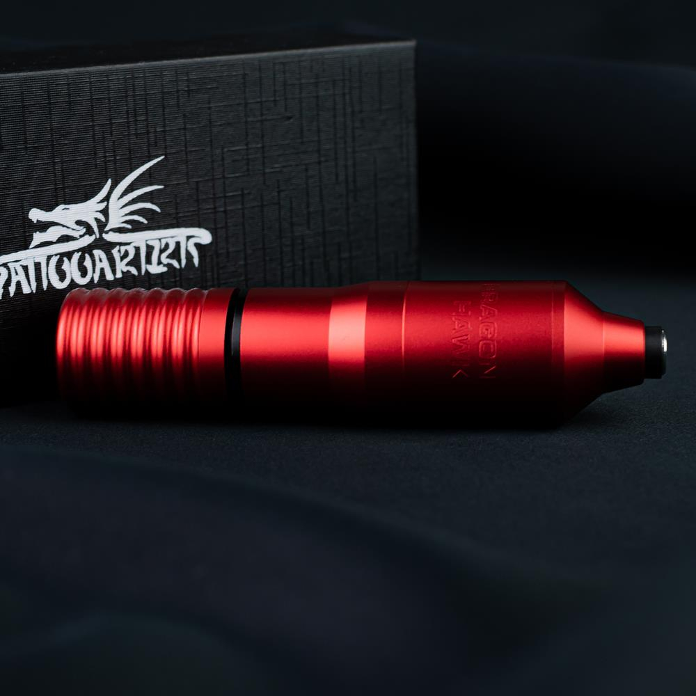Tattoo Pen + ajándék DC kábel (Piros) - Dragonhawk J2