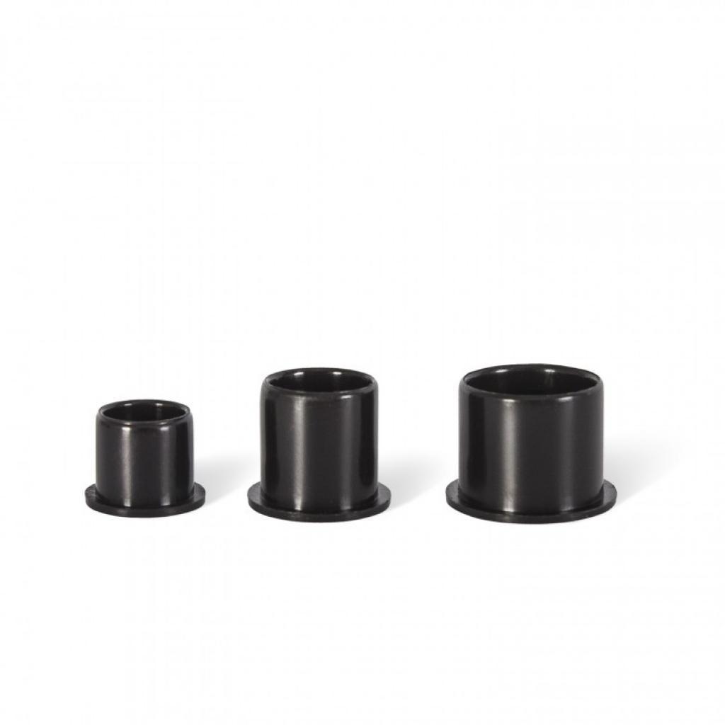 100db Prémium minőségű 13mm-es Talpas Festéktartó Kupak (Fekete) 