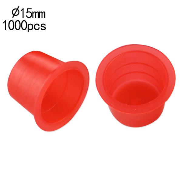 50db Piros színű Tintatartó kupak (15mm)