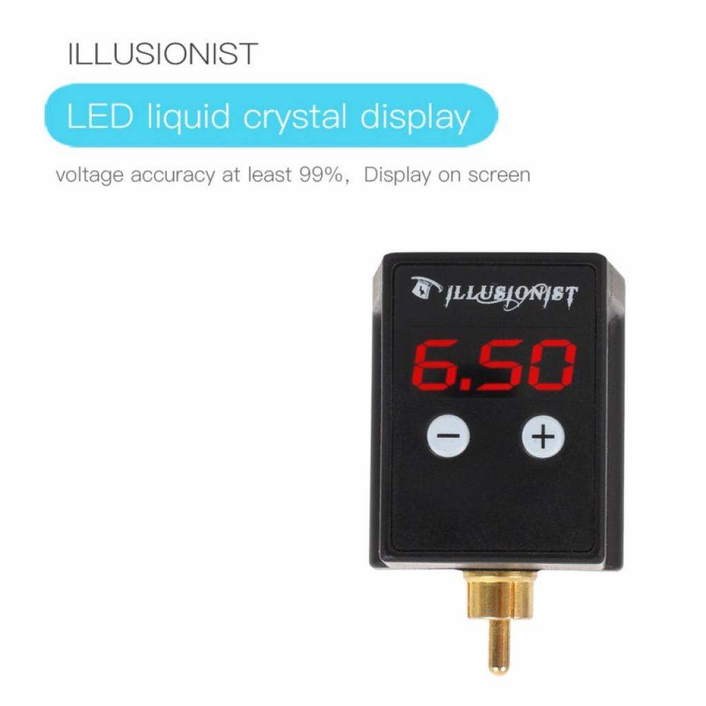 Akkumulátoros hordozható LCD mini tetováló tápegység