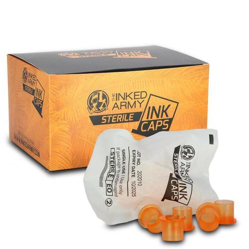 11mm-es Narancssárga Talpas Festéktartó Kupak (500db) / Steril csomagolásban