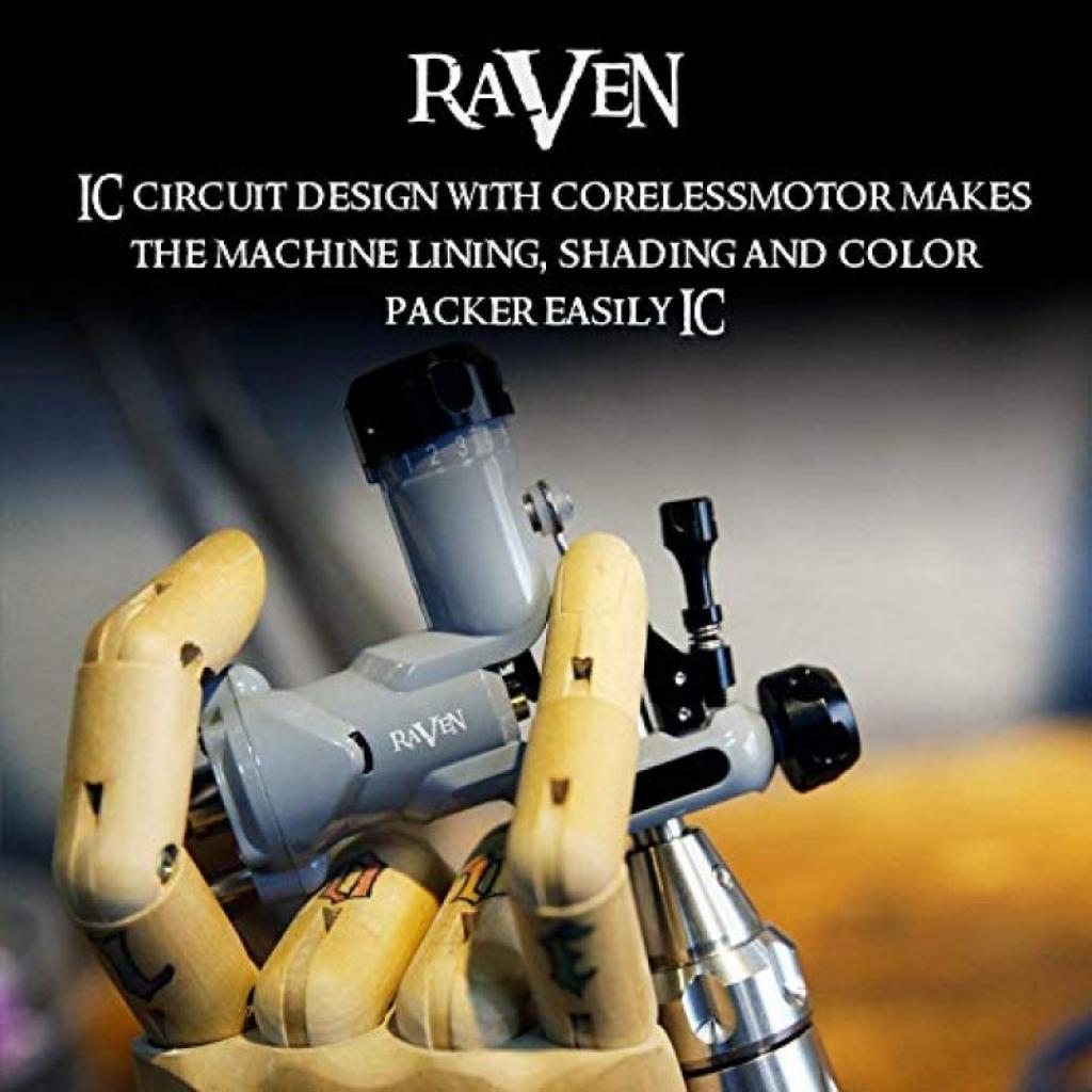 Rotary Tetoválógép Tápegységgel és RCA Kábellel - Dragonhawk Raven