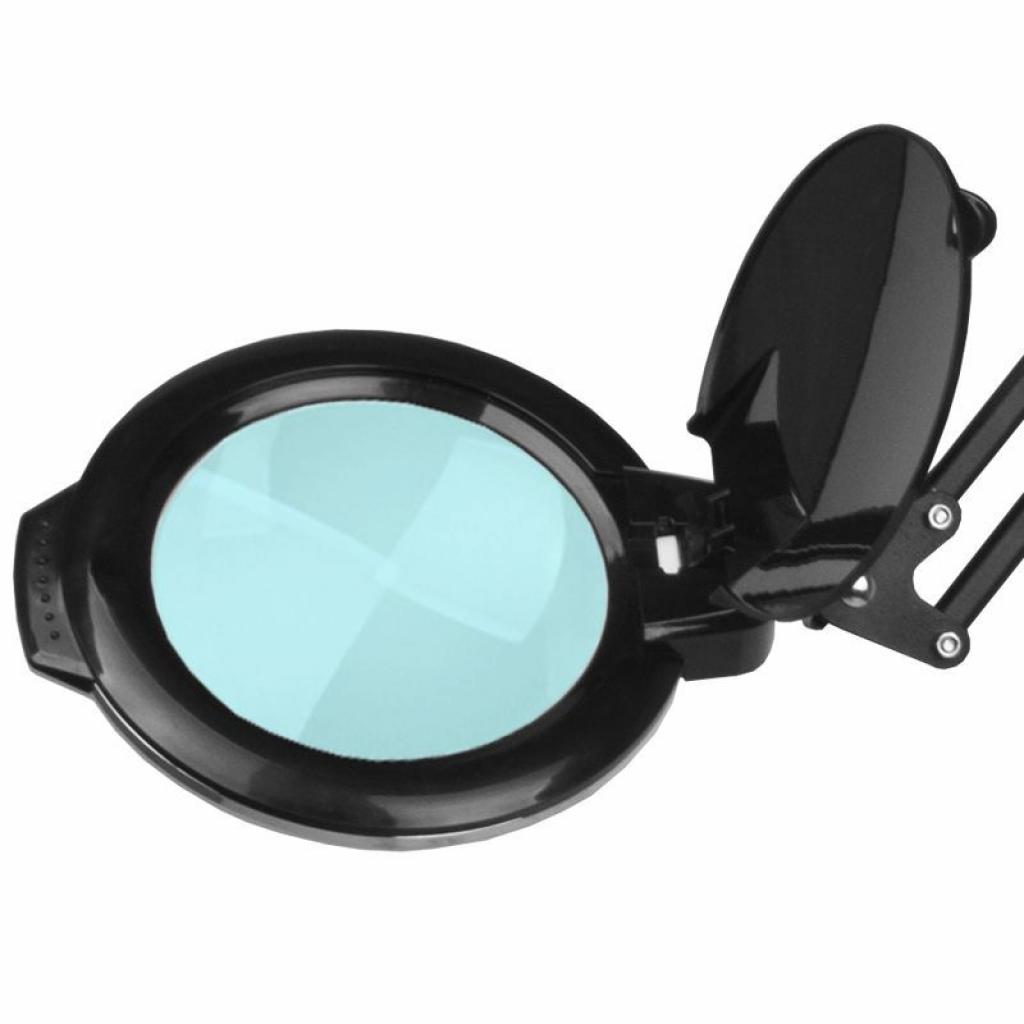 Asztalra szerelhető állítható szárú Fekete nagyítós LED lámpa (8013/6