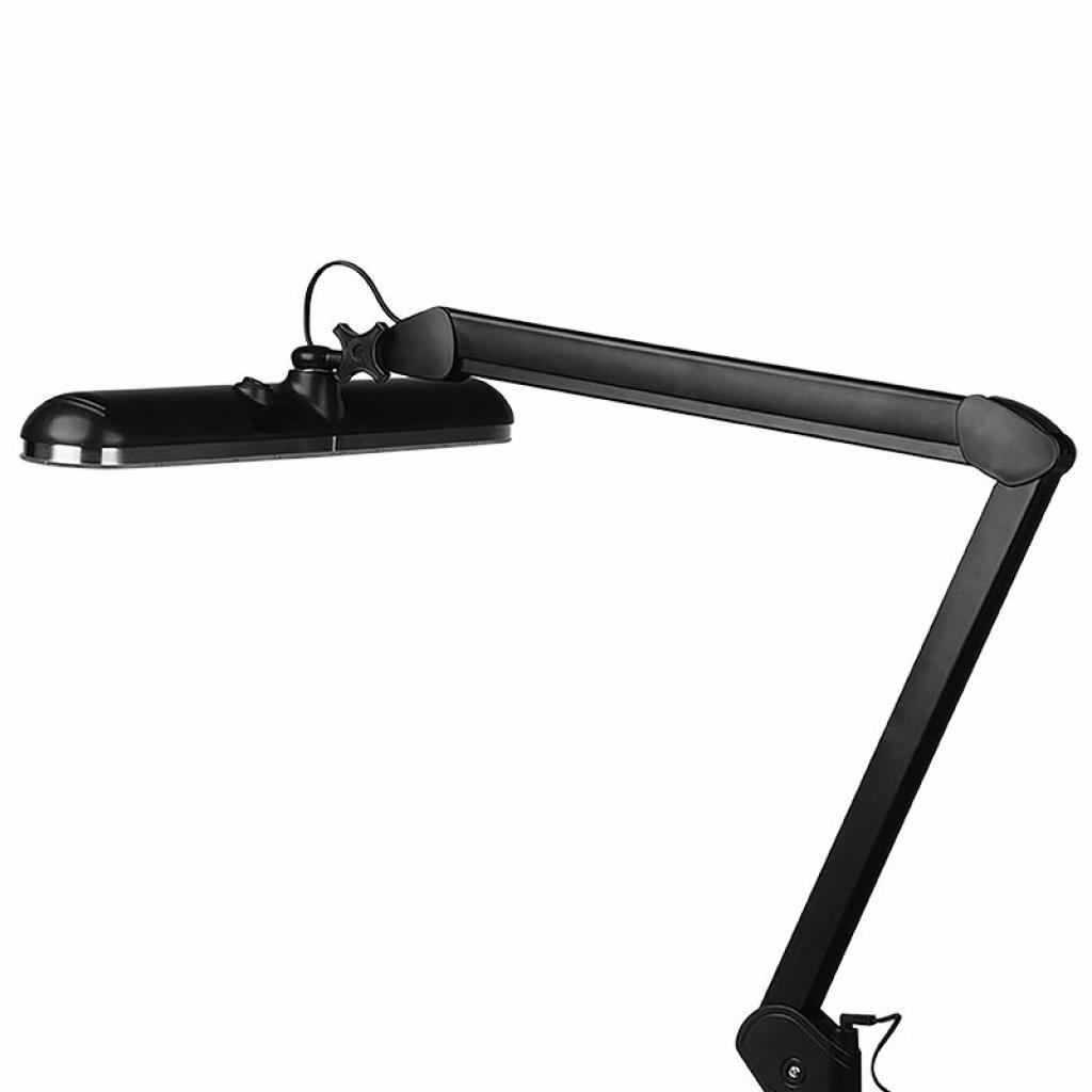 Magas fényerejű fekete LED munkalámpa széles lámparésszel (Elegant 801-S)