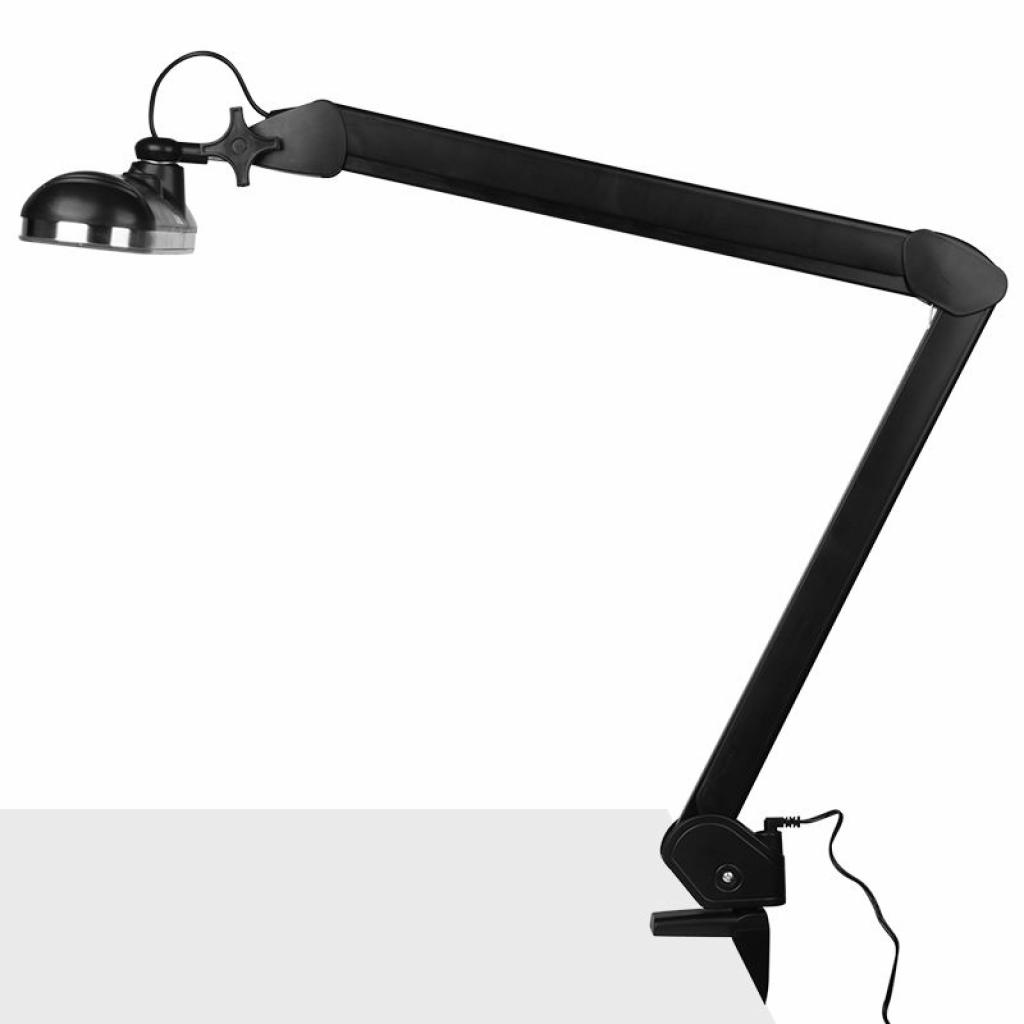 Magas fényerejű fekete LED munkalámpa széles lámparésszel (Elegant 801-S)