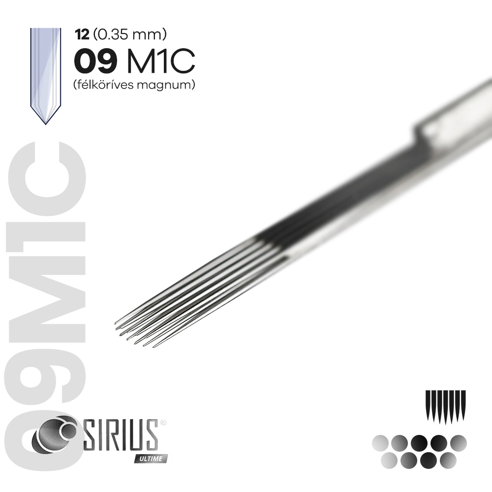 07 M1C (5db) Félköríves Magnum Tetoválótű - SIRIUS ULTIME