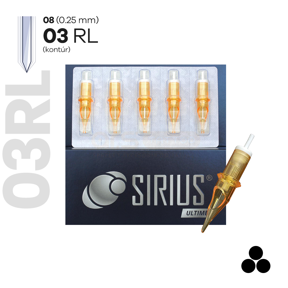 0803RL (20db) 0.25mm-es Kontúr Tűmodul - SIRIUS ULTIME