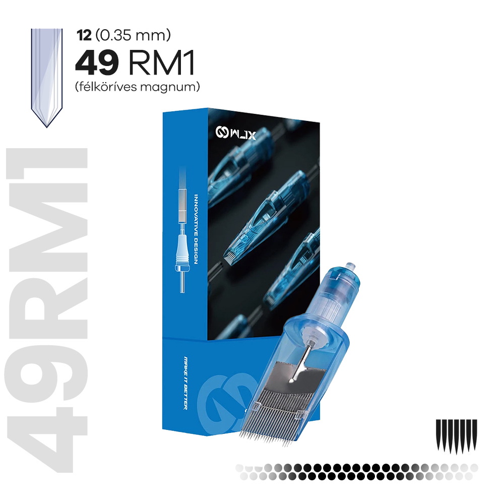 49RM1 Félköríves Nyitott Magnum Tűmodul dobozban (10db) - WJX