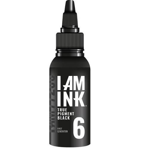 Fekete Tetoválófesték 50ml (6 True Pigment Black) / REACH MEGFELELŐ - I AM INK