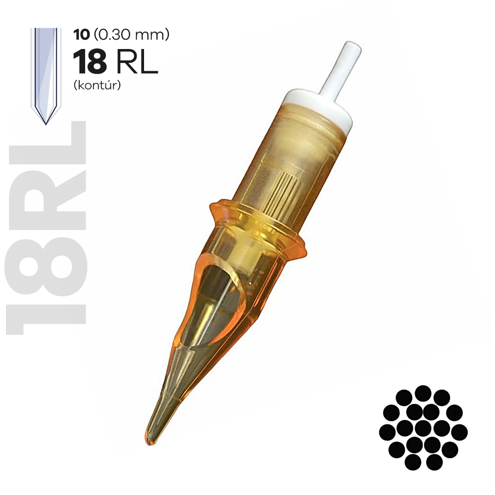 1018RL (5db) 0.30mm-es Kontúr Tetováló Tűmodul - SIRIUS ULTIME