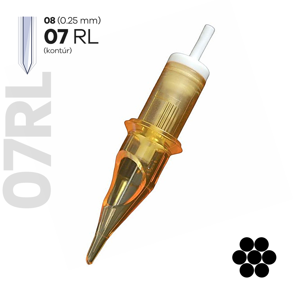 0807RL (5db) 0.25mm-es Kontúr Tetováló Tűmodul - SIRIUS ULTIME
